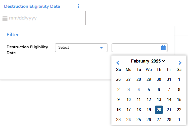 Filter date operators Filter date operators